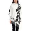 AoRom Black And White Giraffe Printed Tassel Scarf For Men And Women,Soft Long Fashion Scarves,Cashmere Feel Wrap Shawl Cape view 3