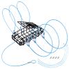 A1FISHER 1PCS Crab Snare Trap with Galvanized Steel Mesh with 6 Blue Loops for Dungeness, Rock Crab Crabbing Equipment