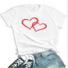 Valentines Tshirts for Women - Cute Present Valentines Day Shirts for Women [40021175-AA] | White 2 Heart, XL view 1