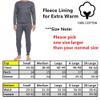 Glory Max Men Fleece Lined 100% Cotton Thermal Long Johns Top Bottom Underwear Set (Dark Gray, XL) view 4