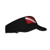 Scuba Diving Deep Dive Flag Sports Sun Visor Hats Adjustable Sun Visor Caps Black view 2