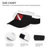Scuba Diving Deep Dive Flag Sports Sun Visor Hats Adjustable Sun Visor Caps Black view 4