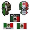 KANGDAWEI 5PCS Mexican Flag Patch, Mexico Patches for Vest, Molle Military Patches for Army Tactical Backpack & Jackets with Loops and Hook (5PCS) view 1
