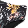 SUUKSESS Women Sexy Halter Tankini Bathing Suits Slimming Tummy Control High Waisted Swimsuits 2 Piece (Retro Black Floral, S) view 2