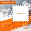 Ice Hockey Home Training Kit: 10 Pcs Synthetic Ice Tiles + 4 Puck Stopper edgings + 4 Rebounder Foams Skating, Stickhandling, Passing & Shooting Drills view 4