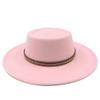 Fedora Hat 8Cm Top Women's Jazz Hat Men's Classic Flat Top Fedora Hat Classic view 2