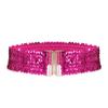 jascaela Womens Sparkly Sequin Belt Elastic Wide Waist Belt Stretch Waistband Party Cinch Belt for Dress view 1