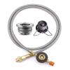 ruehalf Outdoor Camping Stove Butane Gas Adapter Split Stove Converter Connection Hose Outdoor Cooking Camping Equipment Accessories (Color : Adapter and Tube-B) view 1