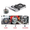ruehalf Outdoor Camping Stove Butane Gas Adapter Split Stove Converter Connection Hose Outdoor Cooking Camping Equipment Accessories (Color : Adapter and Tube-B) view 3