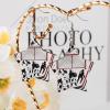 Hockey Wood Dangle Earrings Fashion Star Charms Pendants Earrings Jewelry Drop Earrings for Women view 4