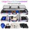 Bosynoy Ski Bag with Wheels, Waterproof Roller Snowboard Bag for Flying Air Travel, 164cm (Extendable to 175 cm) Durable Padded Ski Boot Bag Storage Ski Board Boots, Helmet, Jacket, Pink & Blk view 3