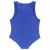 ACSUSS Women's Glossy U Neck High-Cut Bodysuit Sexy Tops Swimwear Catsuit Dance Leotard Blue X-Large view 4