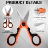 Seashark Heavy Duty Non Slip Serrated Edge Fishing Line Scissors for Saltwater Freshwater Braided Line Cutters (03) view 4