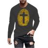 Men's Fashion Jesus Cross 3D Print T-Shirt Short Sleeve Funny Graphic Tees Tops Christian Religious Bible T-Shirts view 1