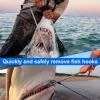 PHLKJL Stainless Steel Fishing Hook RemoverDehooker Tool,Push/Pull Hook RemoverAnti-Lost Saltwater Dehooker Tool Shark Hook Remover,17 Inches view 4