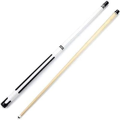 UNbit Pool Cue Billiard Cue 58 in Pool Cues Adult, 1/2 Jointed Pool Cue Sticks with 13Mm Tips Pool Cue,for Professionals and Billiard Enthusiasts WEWYQSJXBXF-31113(Color:White)