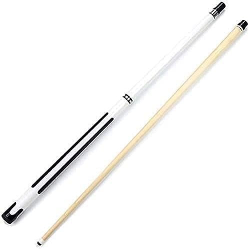 UNbit Pool Cue Billiard Cue 58 in Pool Cues Adult, 1/2 Jointed Pool Cue Sticks with 13Mm Tips Pool Cue,for Professionals and Billiard Enthusiasts WEWYQSJXBXF-31113(Color:White)