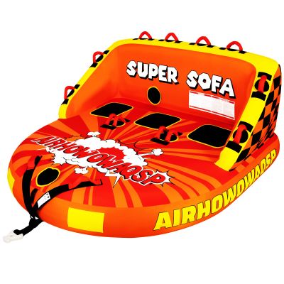 Airhowowaqsp Super Sofa Towable Tubes for Boating 1-3 Person, Inflatable Pull Boats with Heavy-Duty Thick Nylon Cover for Water Sports