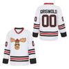 PERC30 Hockey Jerseys #00 Movie Men's Christmas Stitched Letters and Numbers S-4XL (White, X-Large) view 1