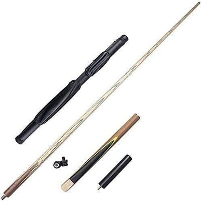 UNbit Pool Cue Billiard Cue 9.8Mm Tips 3/4 Jointed Snooker Billiard Cues Sticks, 57 in Ash Wood Pool Cue, Bar House Pool Table Sports, Men and Women WEWYQSJXBXF-31113(Color:,Size:B)