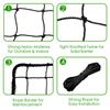 Wiseek 15'x50' Baseball Softball Backstop Nets, Heavy Duty Baseball Netting Ball Stop Netting #18 Nylon Sport Netting Barrier view 3