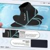 XUKER Neoprene Socks, 3mm Beach Volleyball Sand Soccer Water Wetsuit Socks for Diving Snorkeling Kayaking Paddling view 3