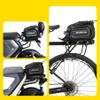 WILD MAN 4L Bike Seat Bag Waterproof Hard Shell Bike Saddlebags for Electric Bicycle Touring Sport Messenger Bag Storage Accessories(GD5,Black) view 3