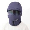 4 in 1 Ski Trapper Hat with Hooded Windproof Face Mask Thermal Plush Fleece Lined Trapper Hat Ski Cap Grey view 4