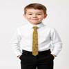 Spring Notion Boys' Cotton Floral Print Zipper Neckties, 73-Yellow Mustard Large view 3