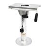 HinLIaDa Aluminum Boat Seat Pedestal, Adjustable Height from 13" to 19", Bases Boat Pedestal Seat with Seat Slide Seat Mount, for Marine Boat Seats Captain Chair Fishing Seats view 1