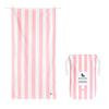 Dock & Bay Beach Towel - Quick Dry, Sand Free - Compact, Lightweight - 100% Recycled - Includes Bag - Cabana Light - Malibu Pink, Extra Large (200x90cm, 78x35) view 1