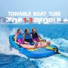 KMJETNIVY Towable Tubes for Boating Person,Pull Tube, Super Sofa Tubes for Boats,Inflatable Boat Tube,Front&Back Tow Points w/Heavy-Duty Thick Nylon Cover for Water Sports (3) view 2