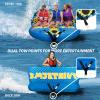 KMJETNIVY Towable Tubes for Boating Person,Pull Tube, Super Sofa Tubes for Boats,Inflatable Boat Tube,Front&Back Tow Points w/Heavy-Duty Thick Nylon Cover for Water Sports (3) view 3
