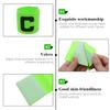Qimoo 10Pcs Green Soccer Captain Armband, Nylon Elastic Protective Soccer Bands Adjustable Football Arm Bands C Arm Band for Youth Adult Sports Training view 3