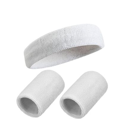AMPUTEE 1 Pair Cotton Elastic Wristband Support Basketball Wrist Brace Wraps for Men Women Gym Fitness Weightlifting Tennis (Color : 3 Pieces Set White, Size : A)
