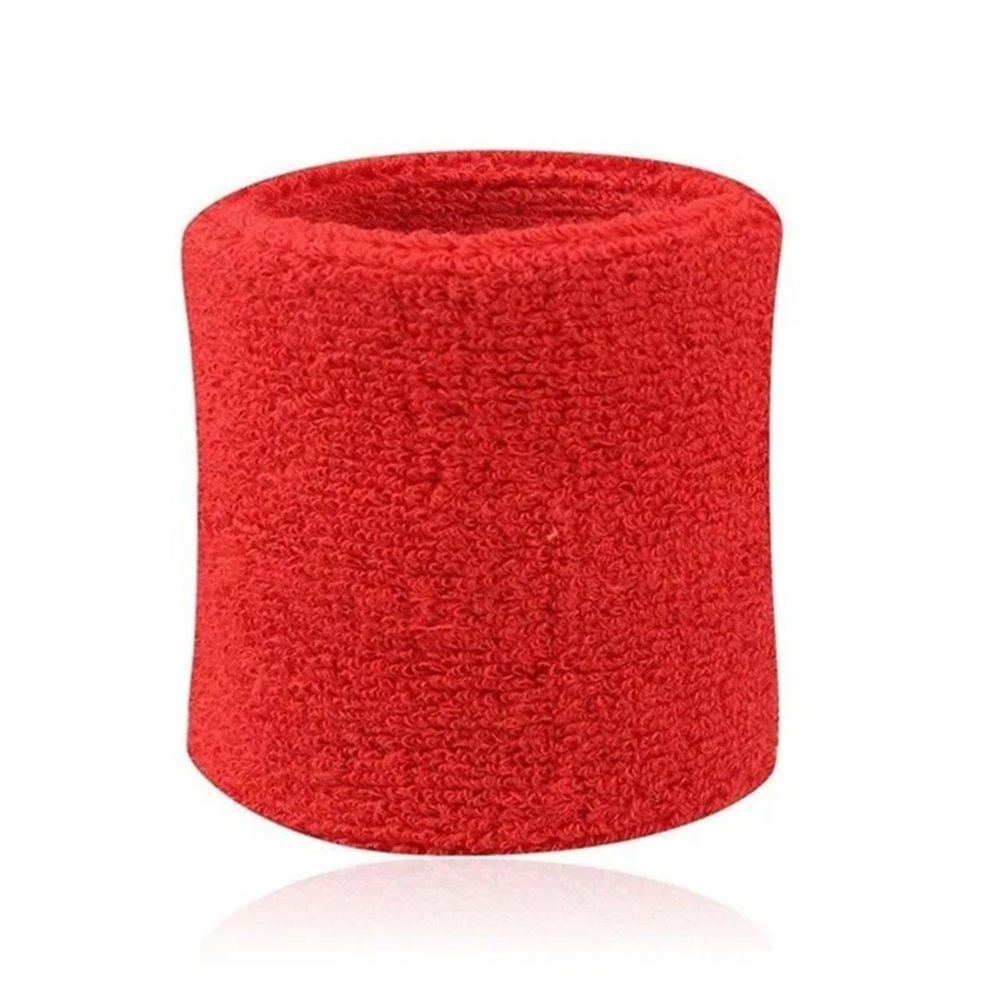 AMPUTEE 5x8cm Towel Sports Wristbands Tennis Sweat Bands Wrist Guard Basketball Volleyball Padel Fitness Sweatbands Wrap Cuff (Color : Red, Size : 50X80MM)