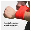 AMPUTEE 5x8cm Towel Sports Wristbands Tennis Sweat Bands Wrist Guard Basketball Volleyball Padel Fitness Sweatbands Wrap Cuff (Color : Red, Size : 50X80MM) view 2