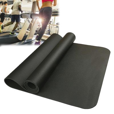 1Treadmill Mat, Exercise Equipment Pad, Noise Insulation, Non-slip Noise Reduction Floor Protector Mat For Treadmills, Bikes, Rowers, Fitness Gym Exercise Mat,120x60cm ( Color : Black , Size : 120x60c