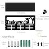 CREATCABIN Taekwondo Medal Holder Trophy Shelf Medal Hanger Display with Shelf Stand Sports 4 Rows Wall Mount Hold 70+ for Men Gymnastics Soccer Running Swimming Awards Rack 15.7 x 7.9 Inch view 2