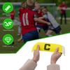 Qimoo 10Pcs Yellow Soccer Captain Armband, Nylon Elastic Protective Soccer Bands Adjustable Football Arm Bands C Arm Band for Youth Adult Sports Training view 4