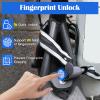 Eseesmart Bike Chain Lock, Fingerprint Bike Locks Heavy Duty Anti Theft, 3.28 Feet Security Bike Locks with APP, Waterproof Smart Cable Lock for Bike, Bicycle, Scooter, Motorcycle, Door, Gate, Fence view 3
