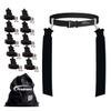 Trained 10 Man Flag Football Belt Pop Set (BLACK) view 1