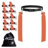 Trained 10 Man Flag Football Belt Pop Set (ORANGE) view 1