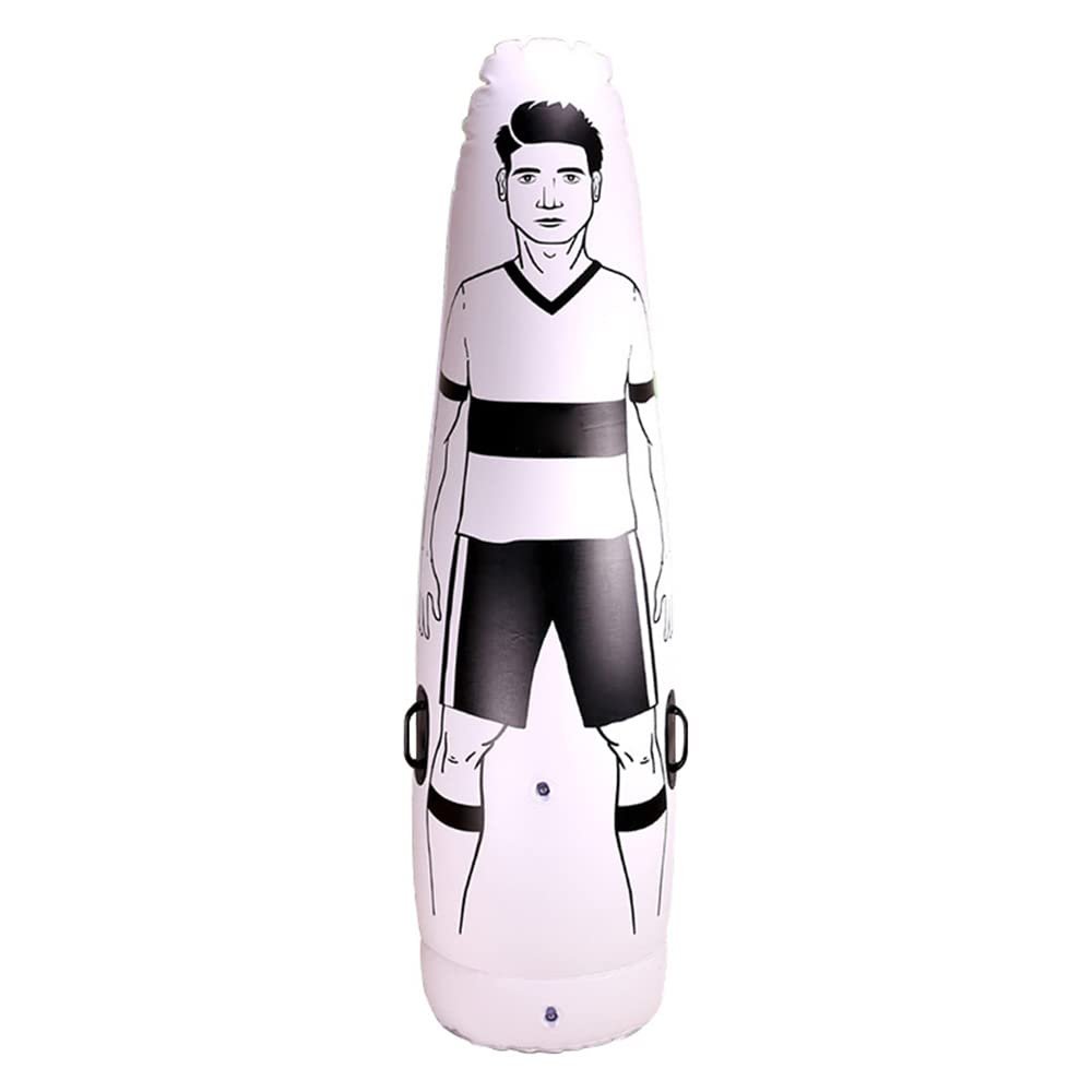 Football Training Inflatable Wall Inflatable Soccer Dummy Goalkeepr Hit Stand Up Automatically Double Screw Seal Plug System Fitness Tools for Sports Fan