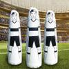 Football Training Inflatable Wall Inflatable Soccer Dummy Goalkeepr Hit Stand Up Automatically Double Screw Seal Plug System Fitness Tools for Sports Fan view 3