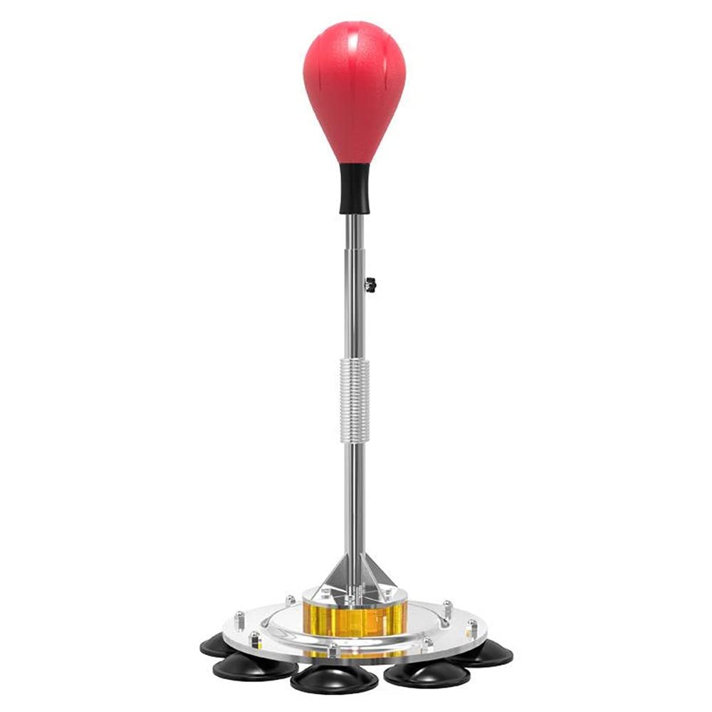 Punch Bag with Stand Freestanding Spring Punching Ball Height-Adjustable Punch Bag Stand Reflex Speed Training Exercise Fitness Stress Relief Muscles