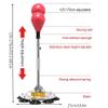 Punch Bag with Stand Freestanding Spring Punching Ball Height-Adjustable Punch Bag Stand Reflex Speed Training Exercise Fitness Stress Relief Muscles view 2