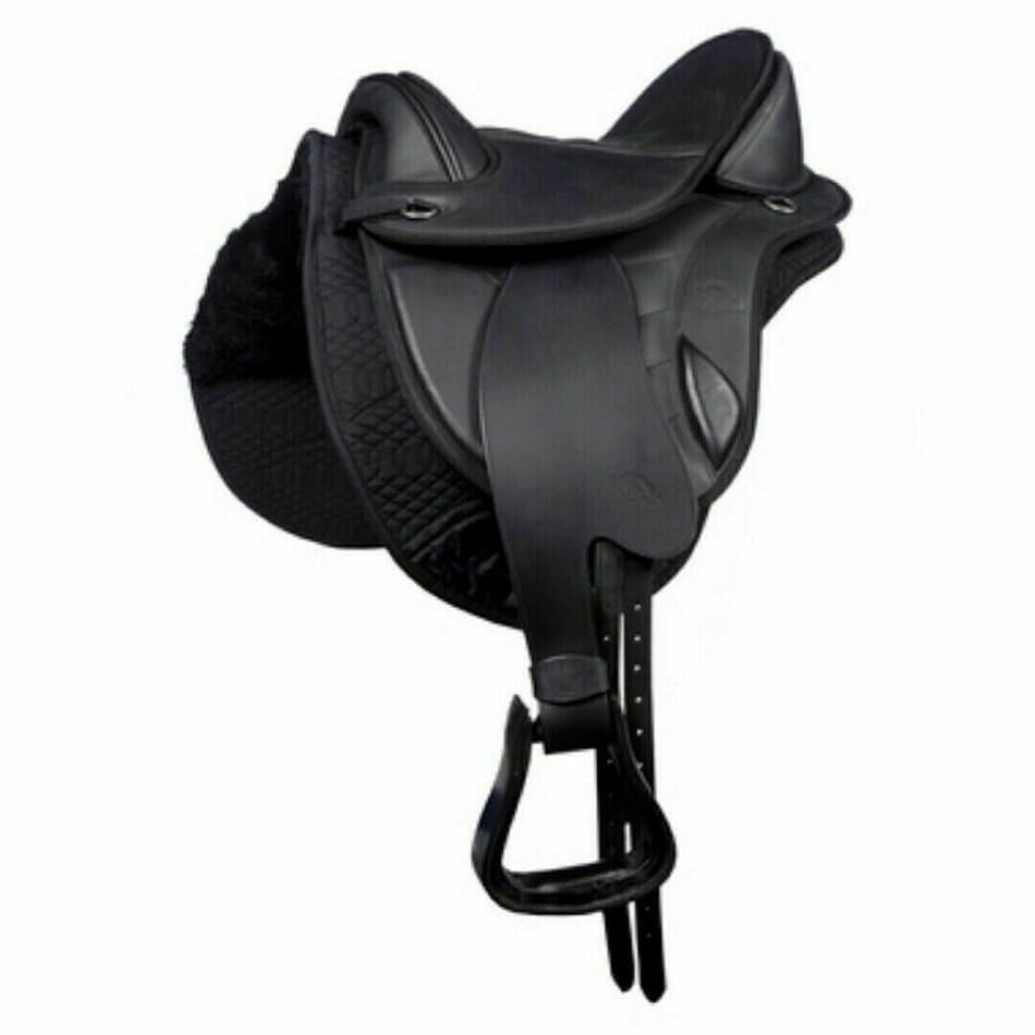 EQUIGEAR Classic Quality New Bareback Synthetic English Treeless Horse Saddle Tack Size 14" inches - 18" inches Seat Available DK-2234 (17")