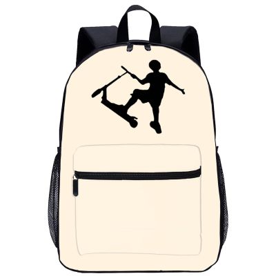 Stunt Scooter Travel Laptop Backpack Lightweight 17 Inch Casual Daypack Shoulder Bag for Men Women