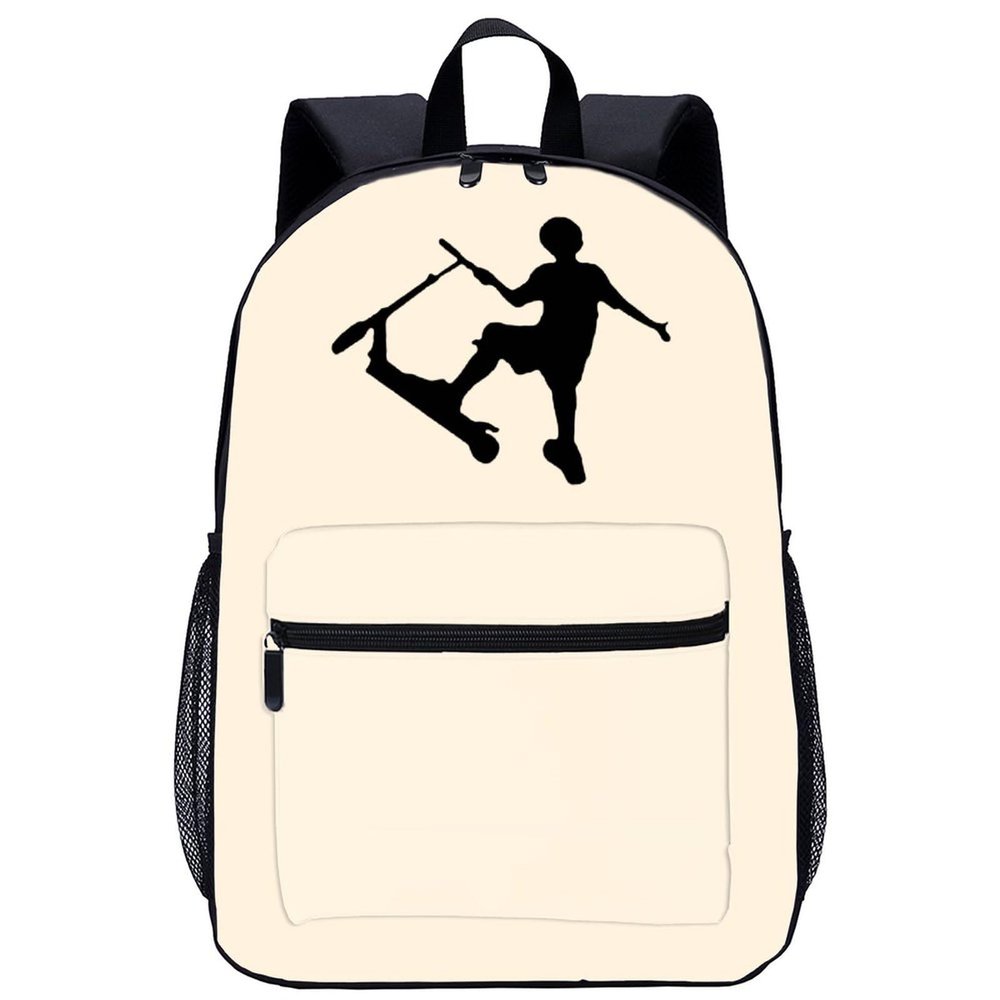 Stunt Scooter Travel Laptop Backpack Lightweight 17 Inch Casual Daypack Shoulder Bag for Men Women